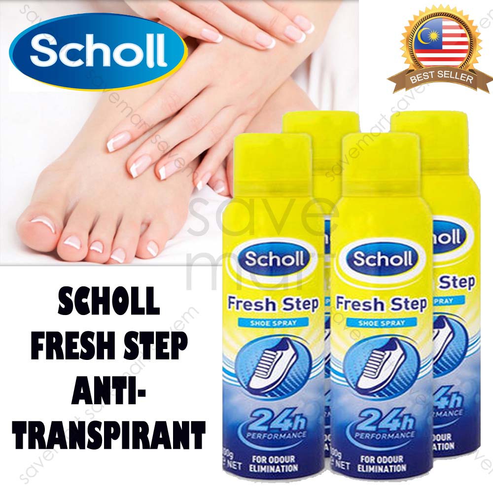 Scholl Fresh Step Antitranspirant Spray Foot Care Deodarant 150ml