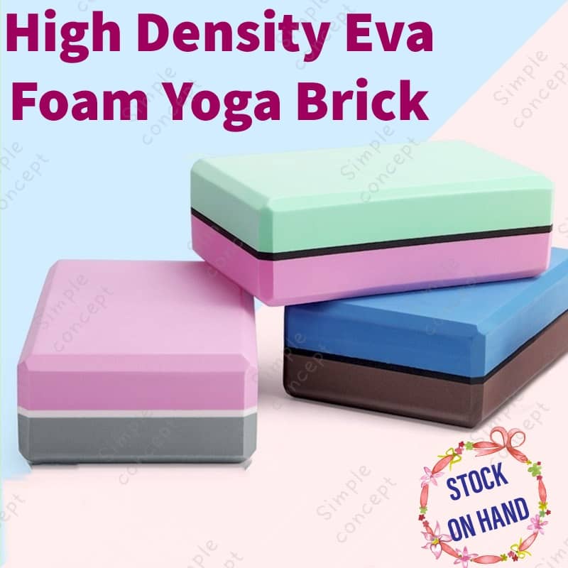 Printed Yoga Block – Sturdy Foam Brick For Stretching, Alignment & Support