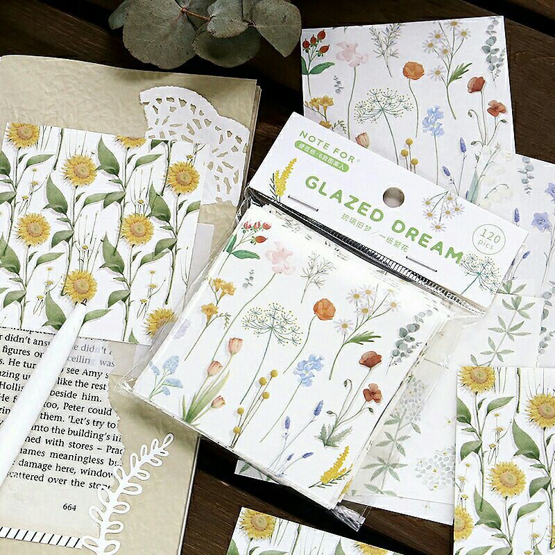 30pcs Sunflower Memo Pad Bullet Journal Planner Diary ( Repack