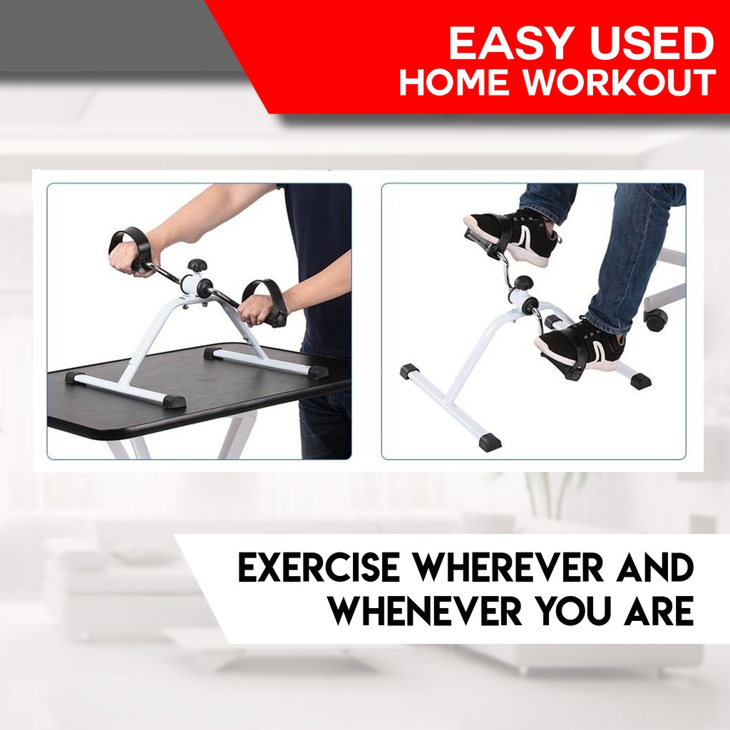 Hand and sales foot pedal exerciser