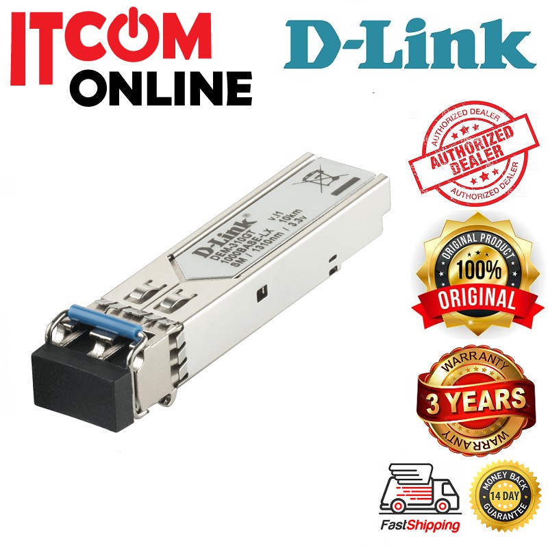 D-LINK SINGLE MODE 1000BASE LC TO SFP MODULE (DEM-310GT) | Shopee Malaysia