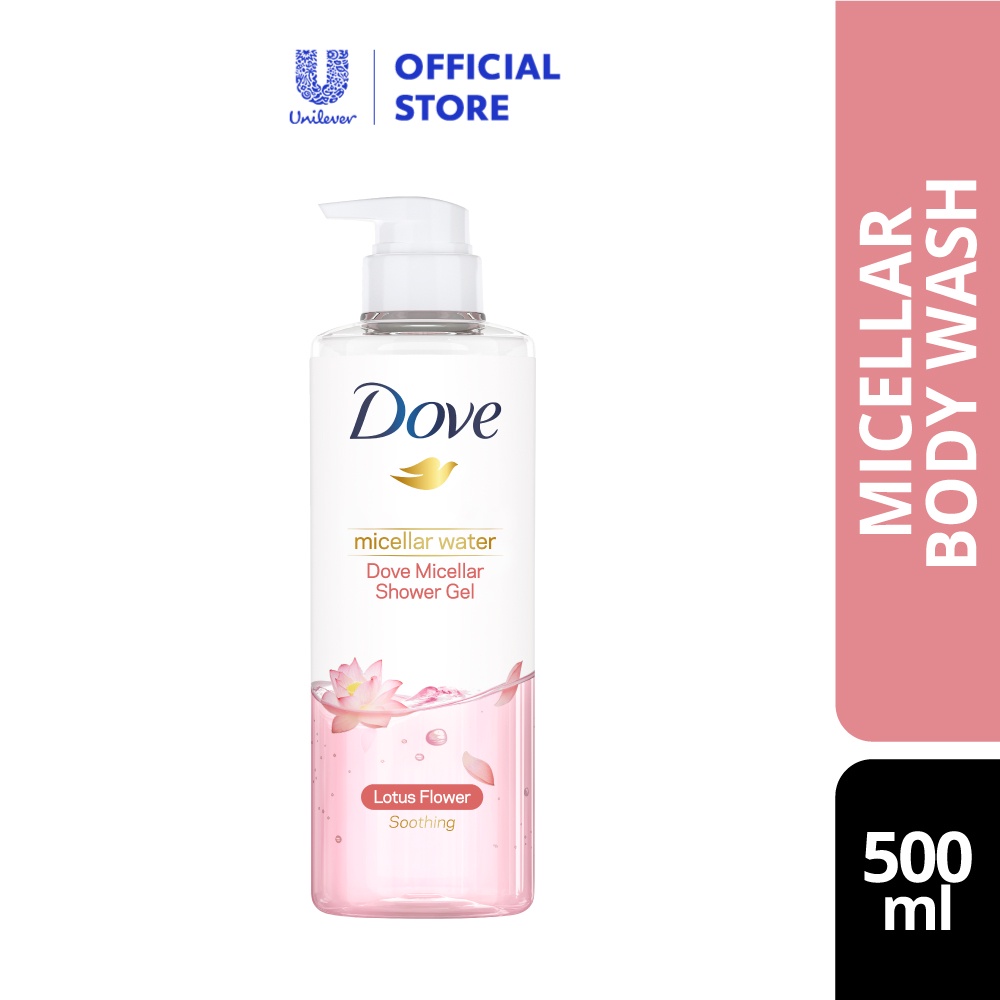 Dove Micellar Shower Gel Water Sooth (500ml) Shopee Malaysia