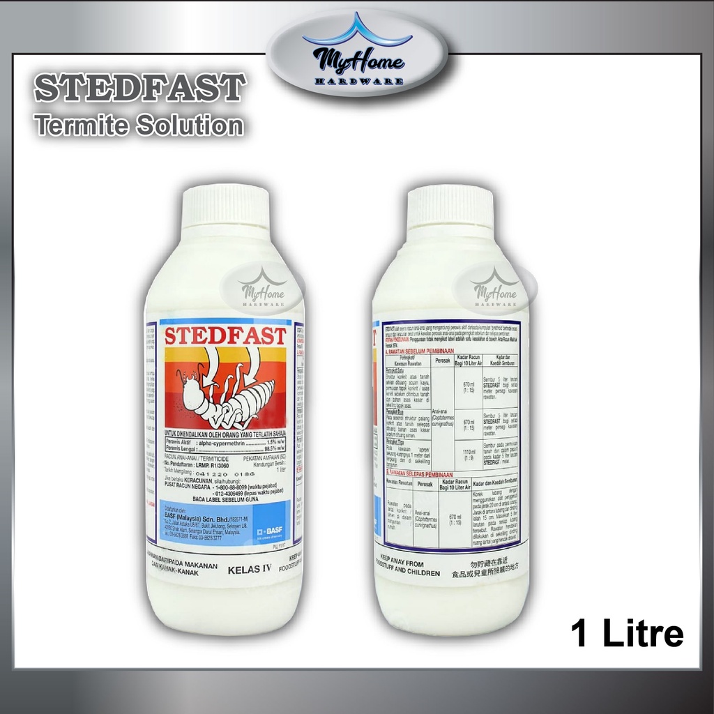 STEDFAST Termite Solution / Ubat anai-anai -100& Original (1 Litre ...