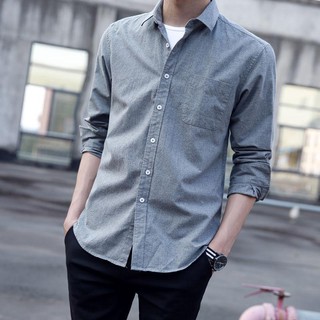 Mens casual best sale long sleeve shirts