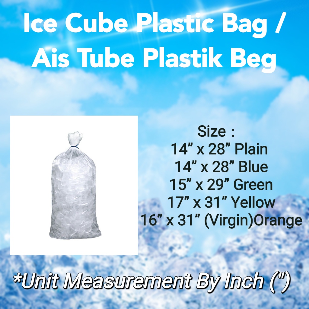 Ice store bag sizes