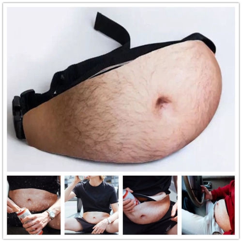 Dad Bod Bag Waist Belt Bum Leather Hairy Beer Fat Belly Fanny Pack Pouch Fun Shopee Malaysia