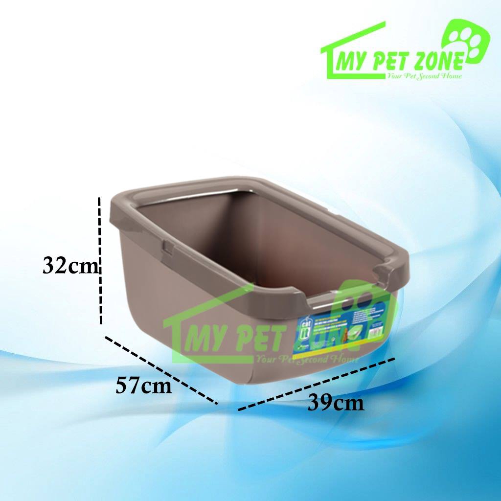 Catit cat litter clearance pan with rim