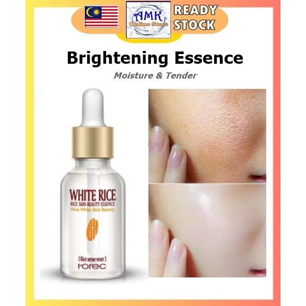 White Rice Rorec Enzyme Face Whitening Rejuvenation Essence Serum Skin