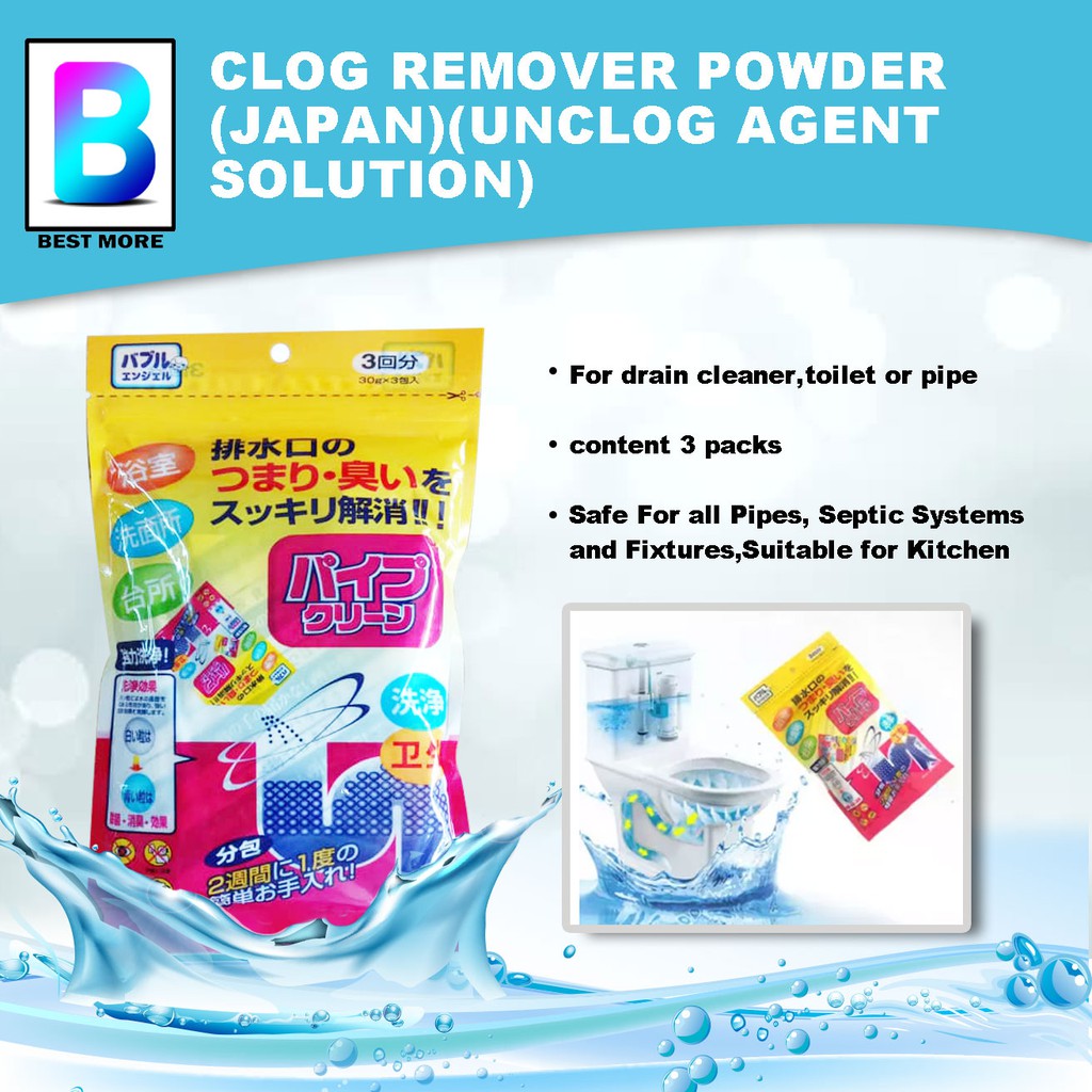 Clog Remover Powder(JAPAN)(Unclog Agent Solution) | Shopee Malaysia