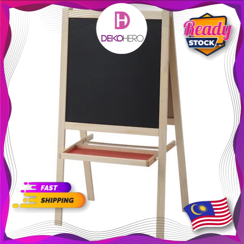ikea-mala-easel-softwood-blackboard-whiteboard-shopee-malaysia