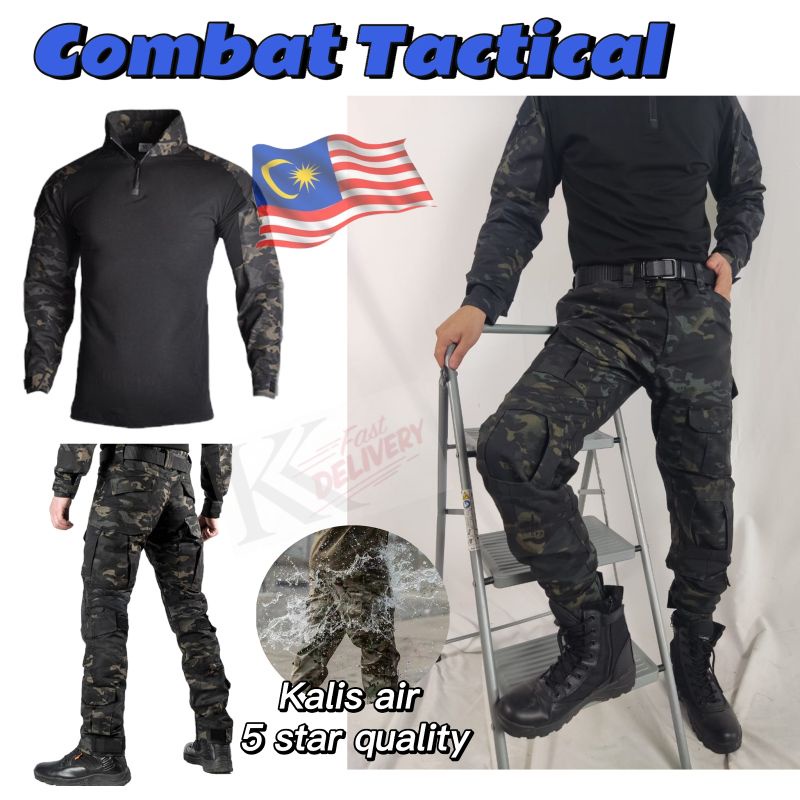 Tactical Combat Suit/Tactical Baju/Seluar Tactical/Paintball /Cargo Shopee Malaysia