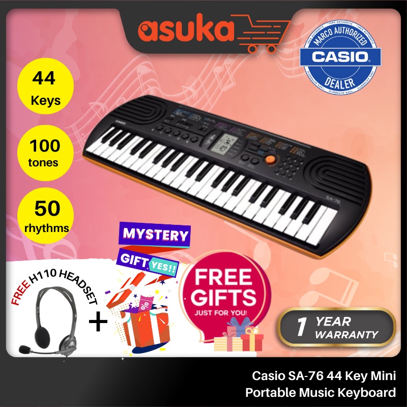 44 Key Casio Sa76 44 Casio SA-76 44 Key Mini Portable Music