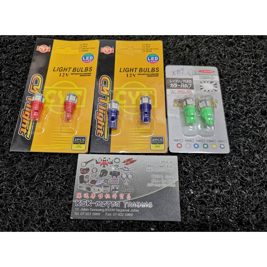 SIGNAL BULB/SIGNAL LED BULB/METER BULB MENTOL ALL MOTORS EX5, C70, Y80 ...