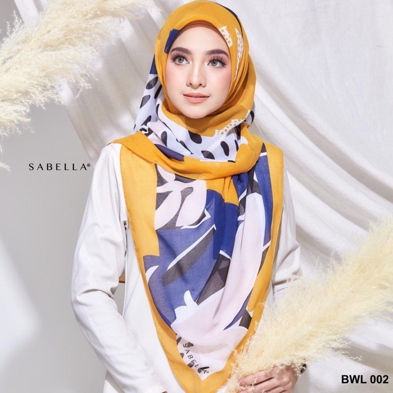 Printed Bawal Cotton Voile Corak Bidang 50 Sabella Ready Stock | Shopee ...