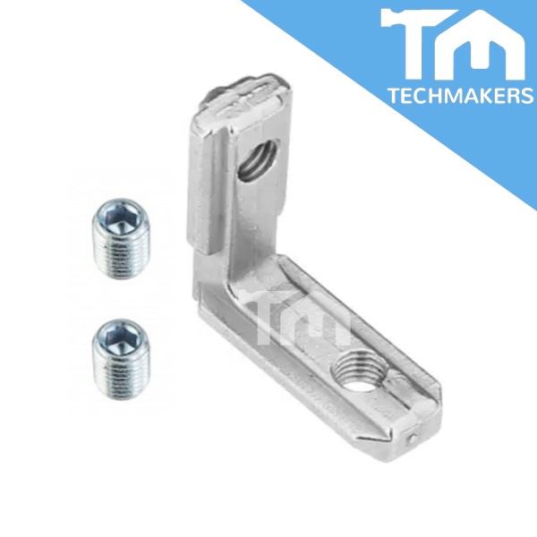 LJ20 T Slot L SHAPE Inside Corner ConnectorJoint Brecket With 2 Hex Socket Set Screw