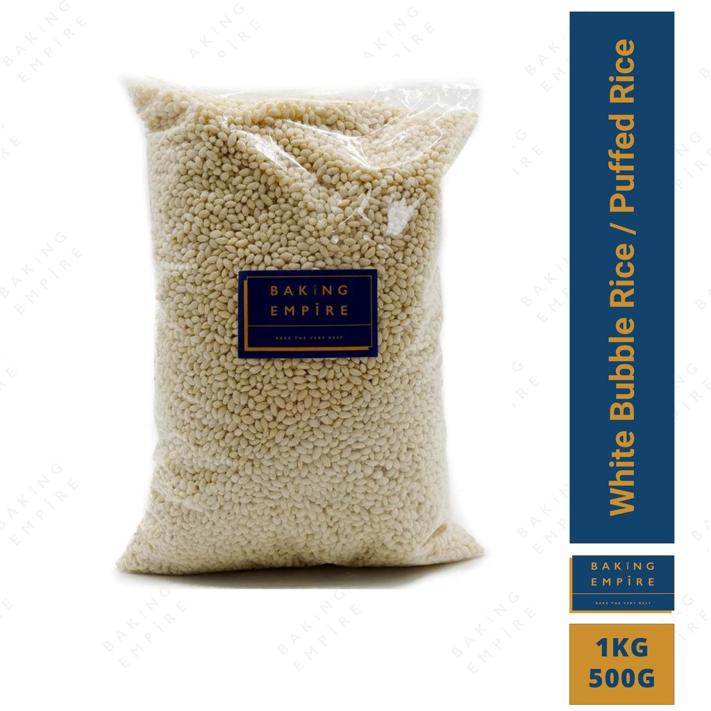 White Bubble Rice / Puffed Rice (Big/Small size) - 1kg / 500g | Shopee ...