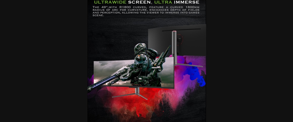 Titan Army 49inch Curved 144hz 4ms 32:9 Gaming Monitor (C49SH) | Shopee ...