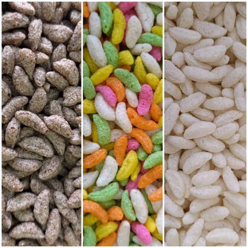 100% Crispy Bubble Rice White / Bubble Rice Cocoa Chocolate / Mix ...