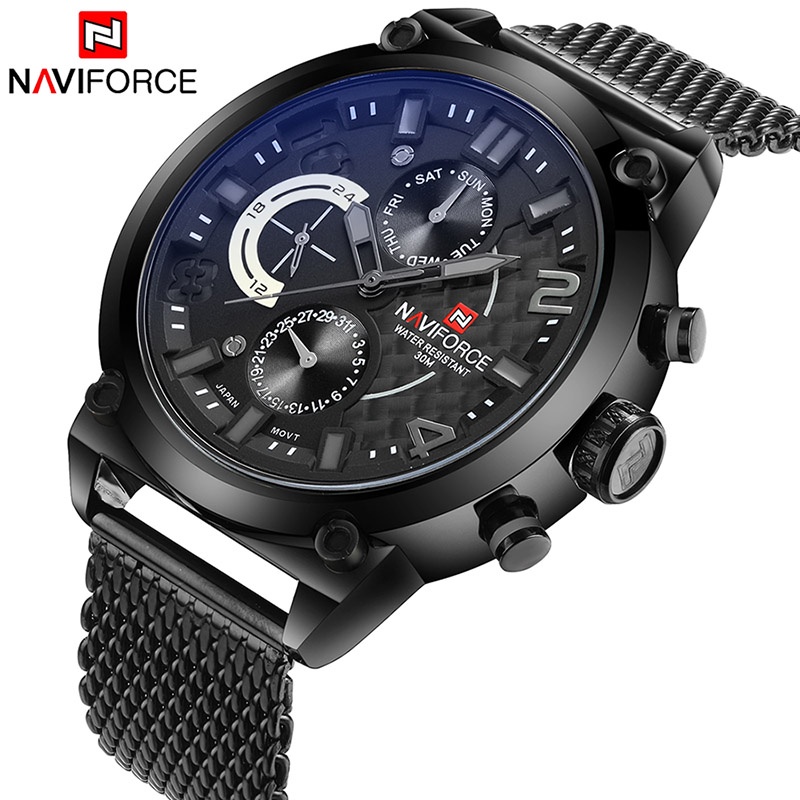 NAVIFORCE Men s Analog Quartz Watch Man Fashion Casual Sport Watches Men Shopee Malaysia