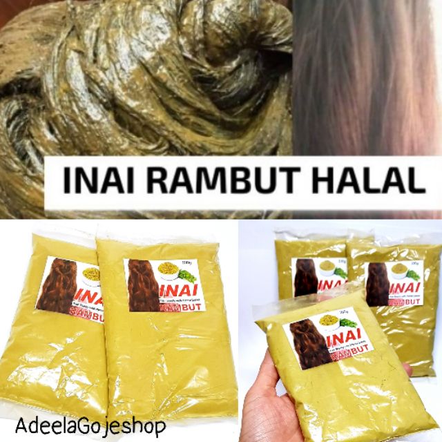 Inai Rambut Halal/ Tahan/ Nice Color/ Kualiti 50g/ 100g | Shopee Malaysia
