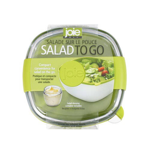 JOIE Salad To Go Lunch Container Box Salad Bowls With Compartments