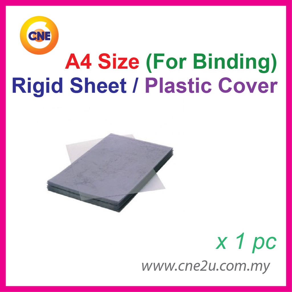 A4 PVC Rigid Sheet / Plastic Cover (For Binding) / Transparent Plastik ...