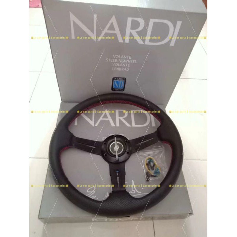 Carbon Steering Wheel Nardi Sport Racing 14 Inch Universal Wira Satria