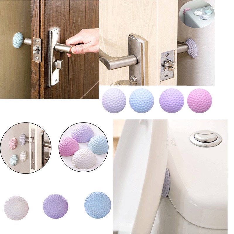 (BUY 5 FREE 1) SELF ADHESIVE RUBBER DOOR BUFFER WALL PROTECTORS DOOR ...