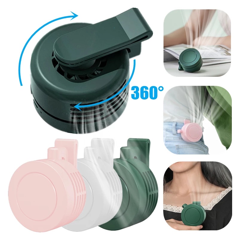 Portable USB Charging Small Fan / 360° Wind Direction Adjustable Clip ...