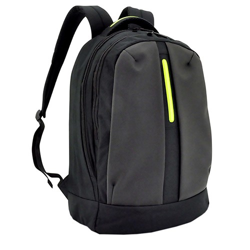 Bagman Laptop 14 inch Backpack Black Green Trim