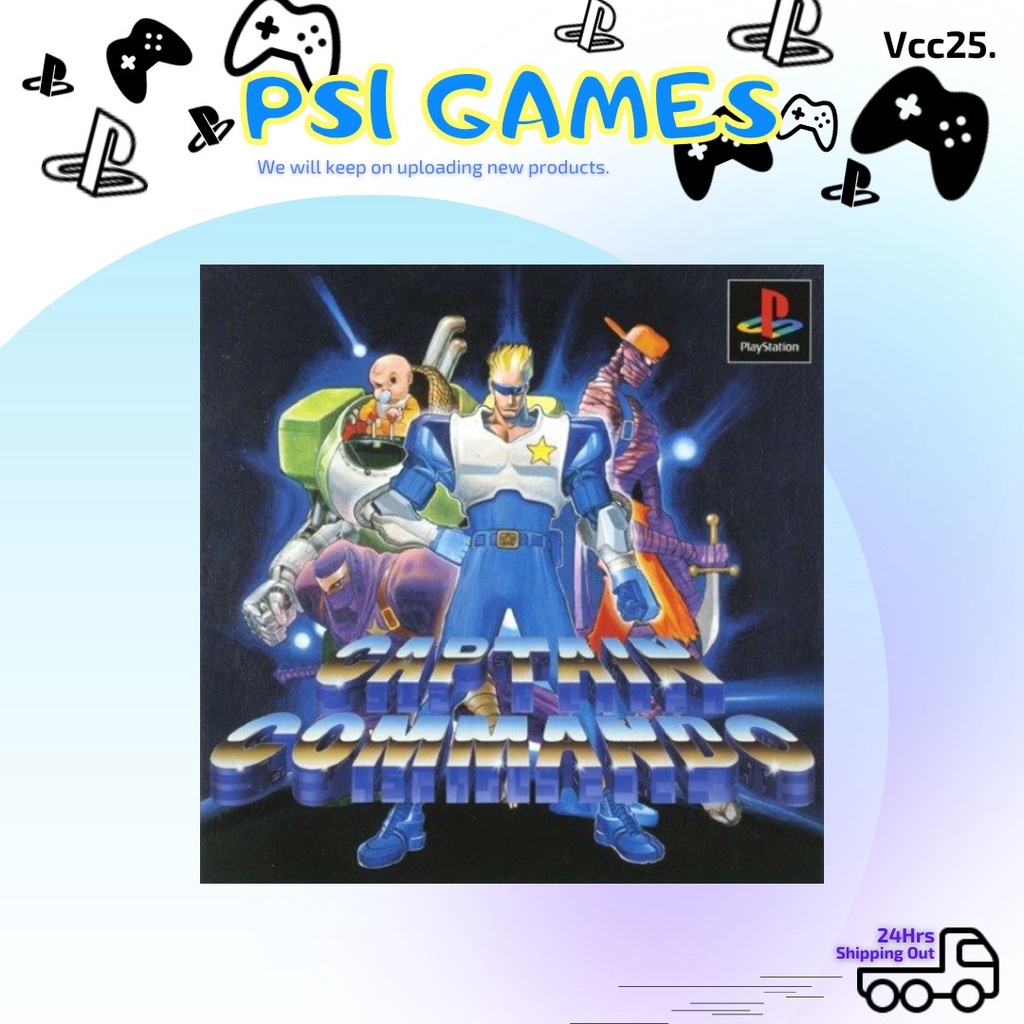 PS1 Games *Captain Commando*[100% Brand New] | Shopee Malaysia