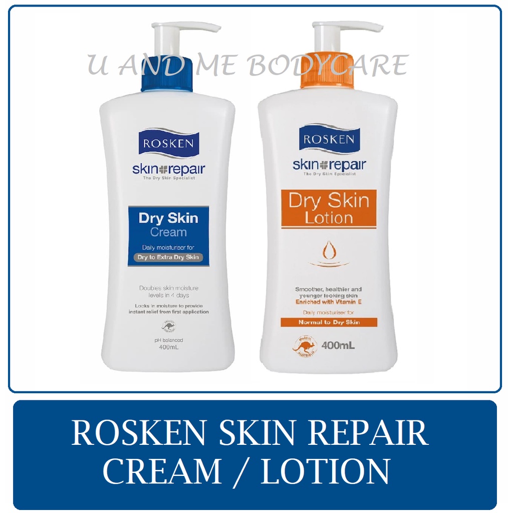 ROSKEN Skin Repair Dry Skin Cream /Lotion400ml | Shopee Malaysia