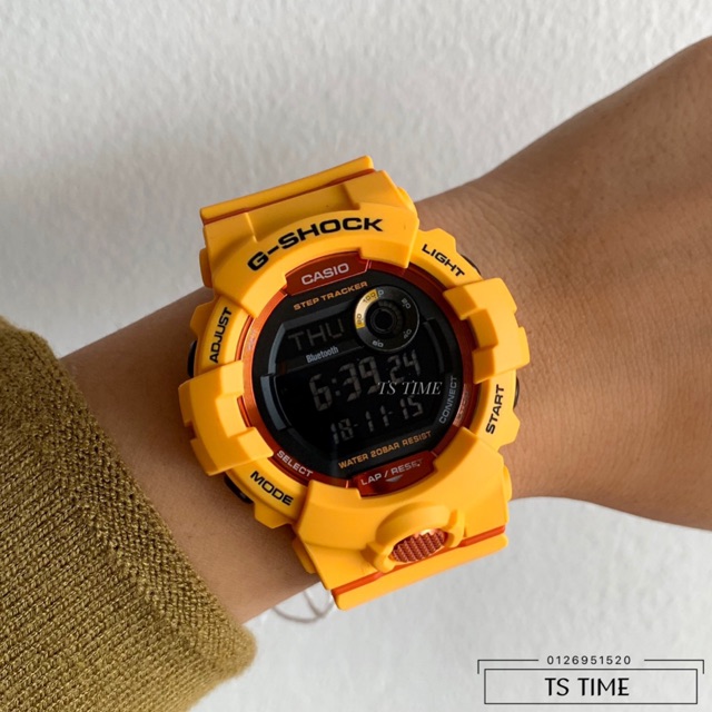 G shock 2025 gbd 800 yellow