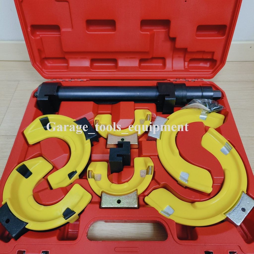 XR 8Pcs Interchangable Fork Coil Spring Compressor Set With Cover