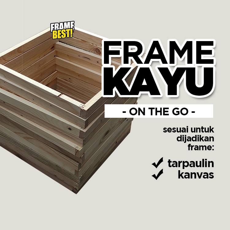 Frame Kayu OTG (Pine Wood Frame) | Shopee Malaysia