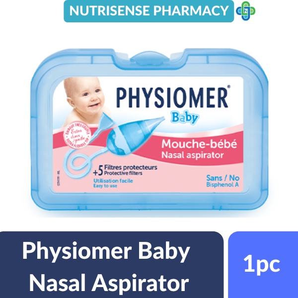 PHYSIOMER Mouche Bébé Aspirateur Nasal+5 Filtres