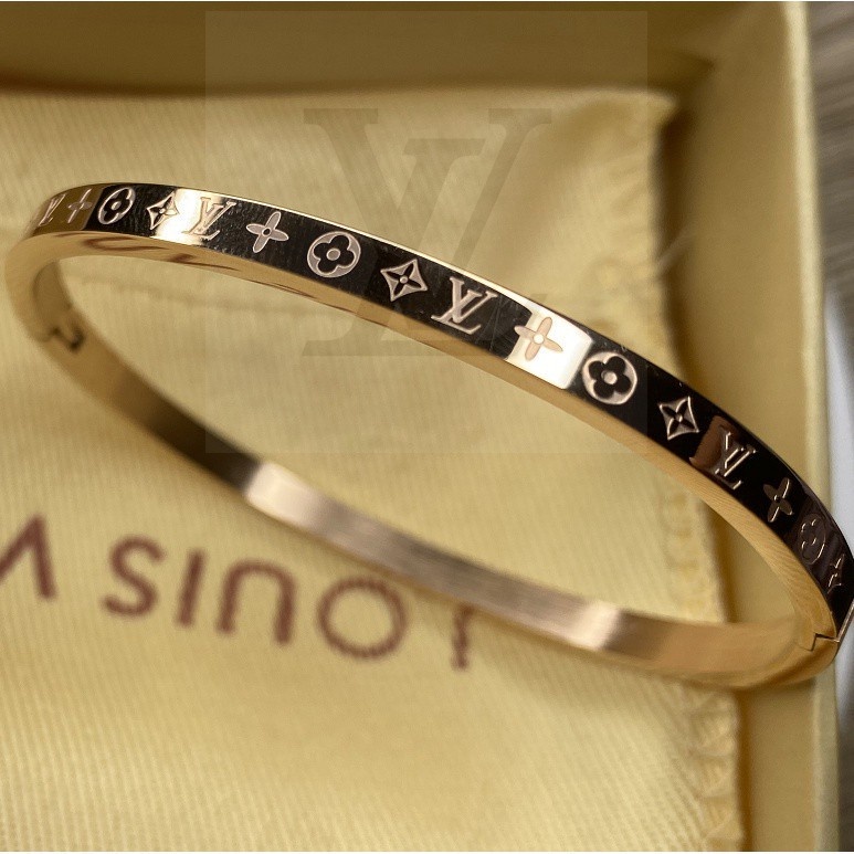 New Bangle NANOGRAM CUFF Engraved With Logo Monogram Pattern and ...