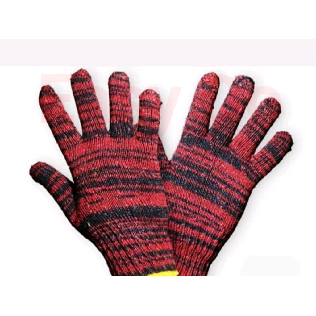 Firm Grip Cotton One Size Fits All String Knit Gloves 12 Pair