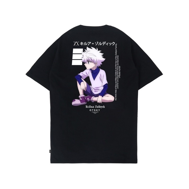 Killua Zoldyck Hunter x Hunter Black & White Anime T-Shirt x P1008A x