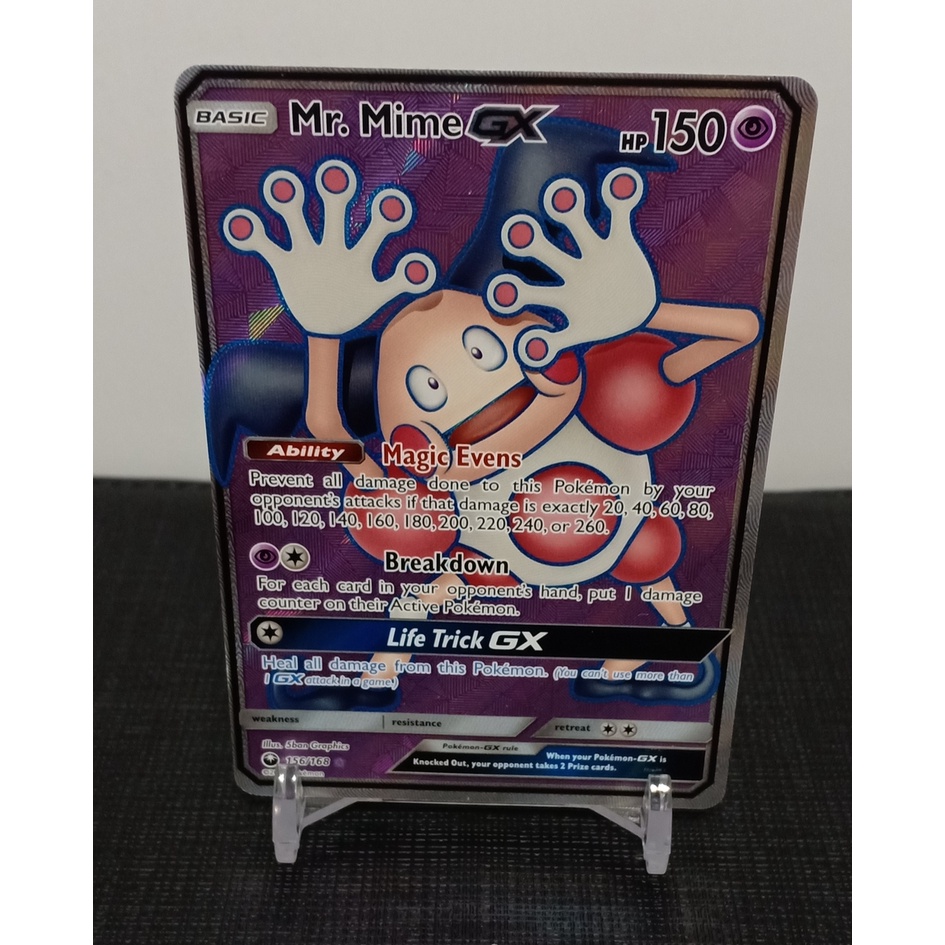 Pokemon TCG | Grade A | Mr Mime GX (156/168) FA Ultra Rare (EN Version ...
