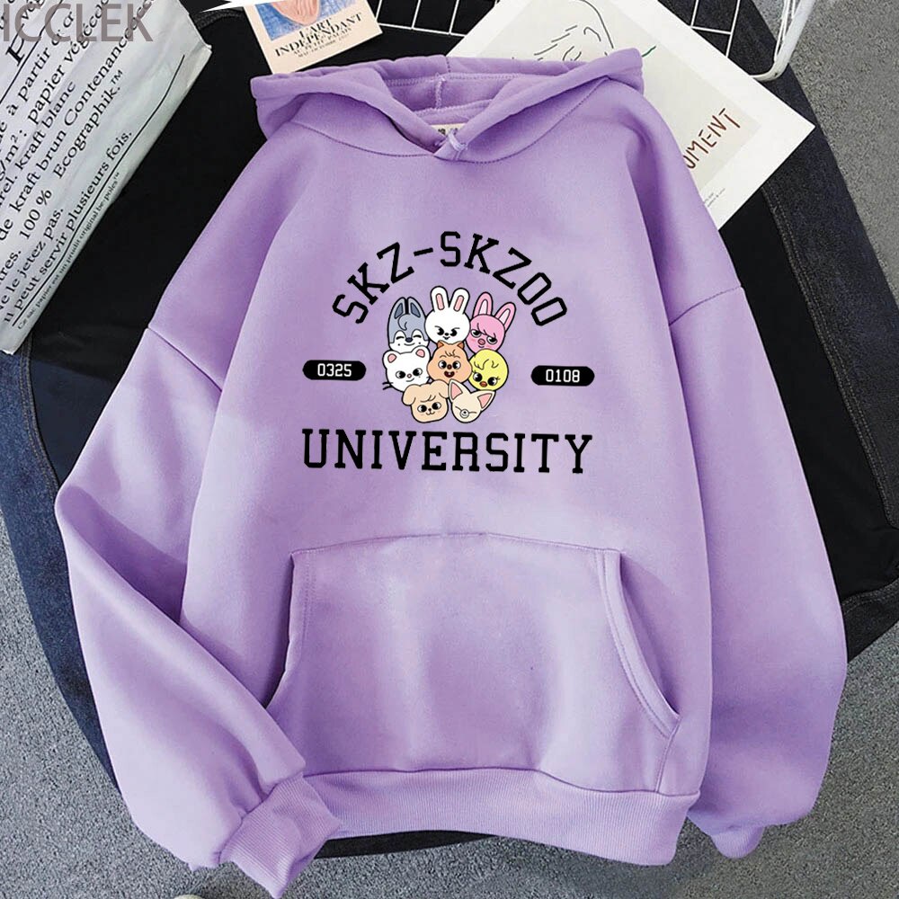 Kpop Skzoo Stray Kids Hoodies Cute Cartoon Women Kawaii Streetwear Harajuku  Casual Winter Sweatshirts Couple Clothes | Shopee Malaysia