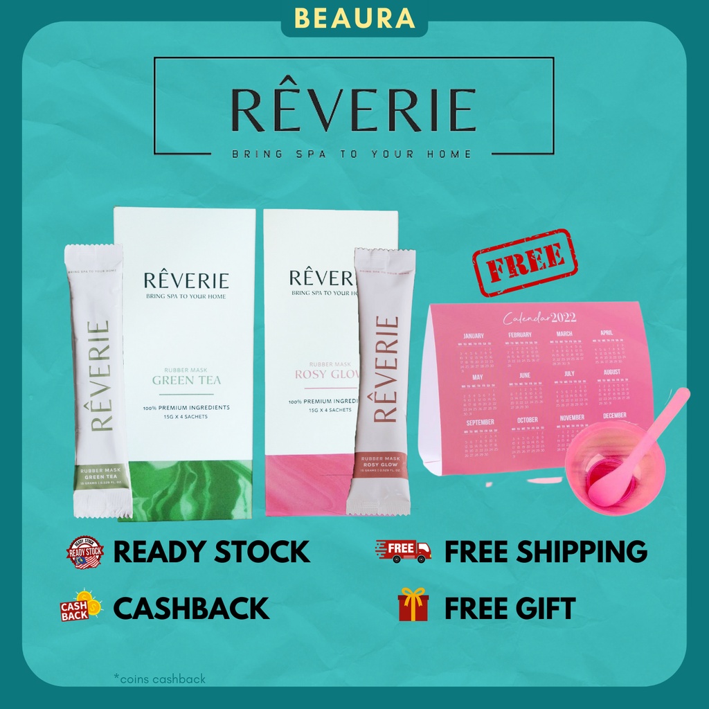 REVERIE Rubber Mask Rosy Glow Green Tea [Ready Stock] | Shopee Malaysia
