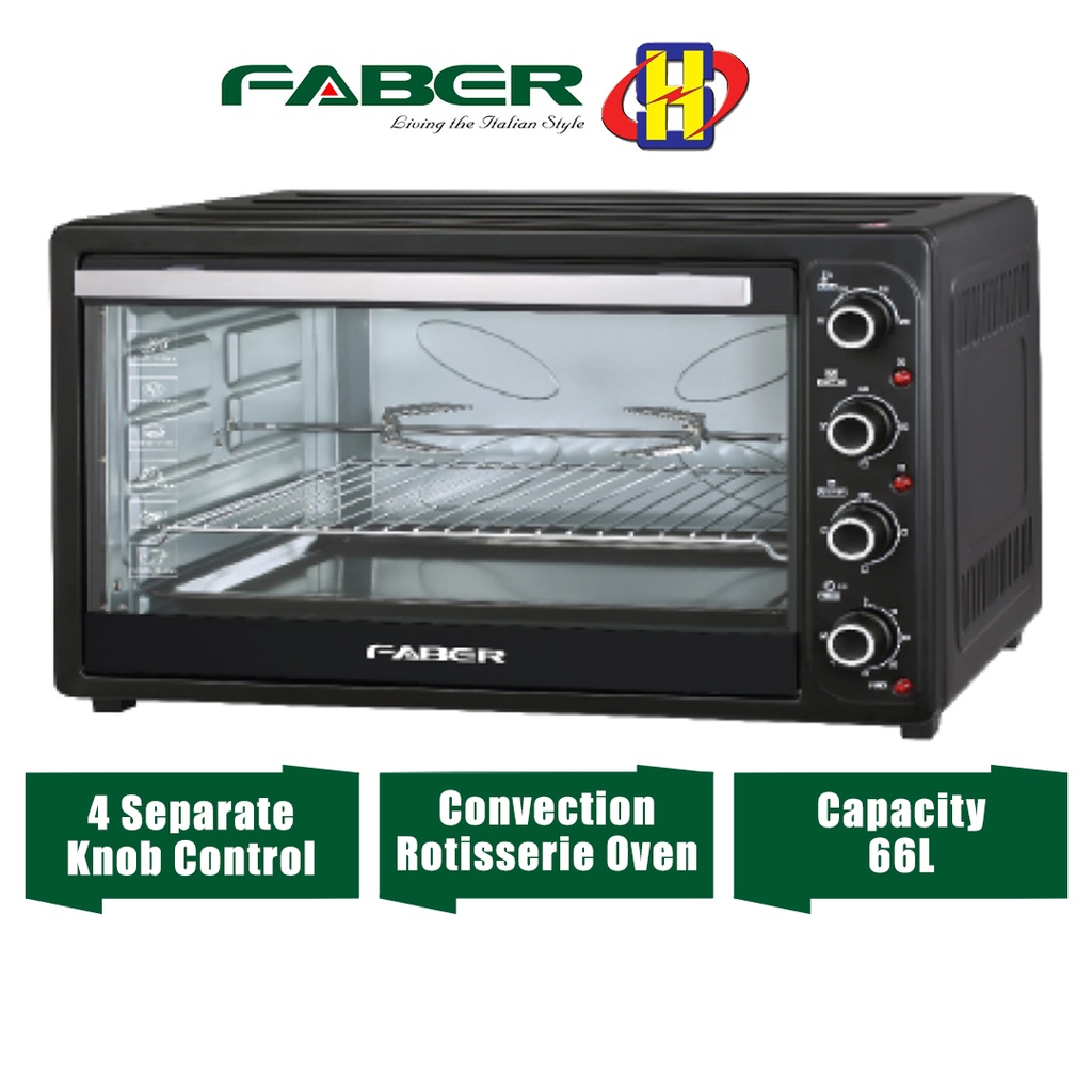 Faber Electric Oven (66L/2200W) Convection Rotisserie Oven FEO R66