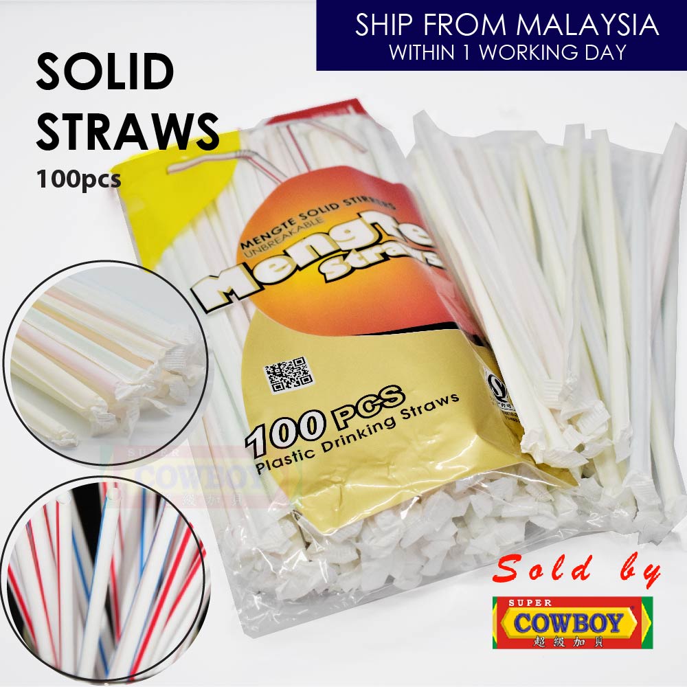 Straw Individually Packaged Penyedut Minuman Disposable Beverage Straw ...