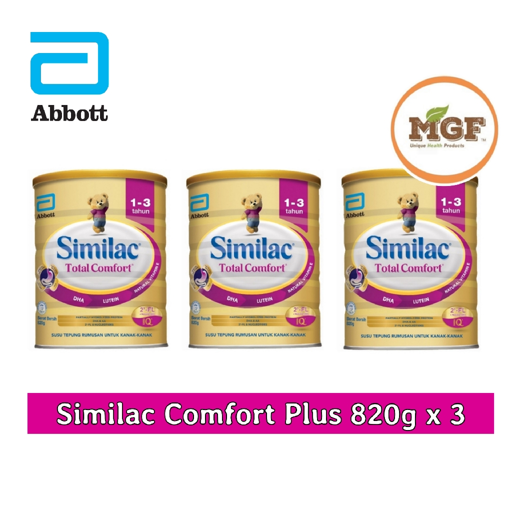 Similac Total Comfort (13years) 820g x 3) EXP 04/2025 Shopee Malaysia