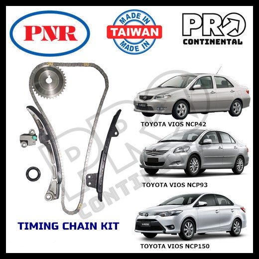 PNR TOYOTA VIOS NCP42 NCP93 NCP150 20022021 TIMING CHAIN KIT SET