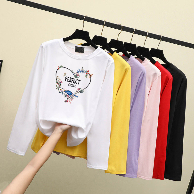 【Ready Stock】T-shirt Lengan Panjang Baju Women's Plus Size Long Sleeve ...