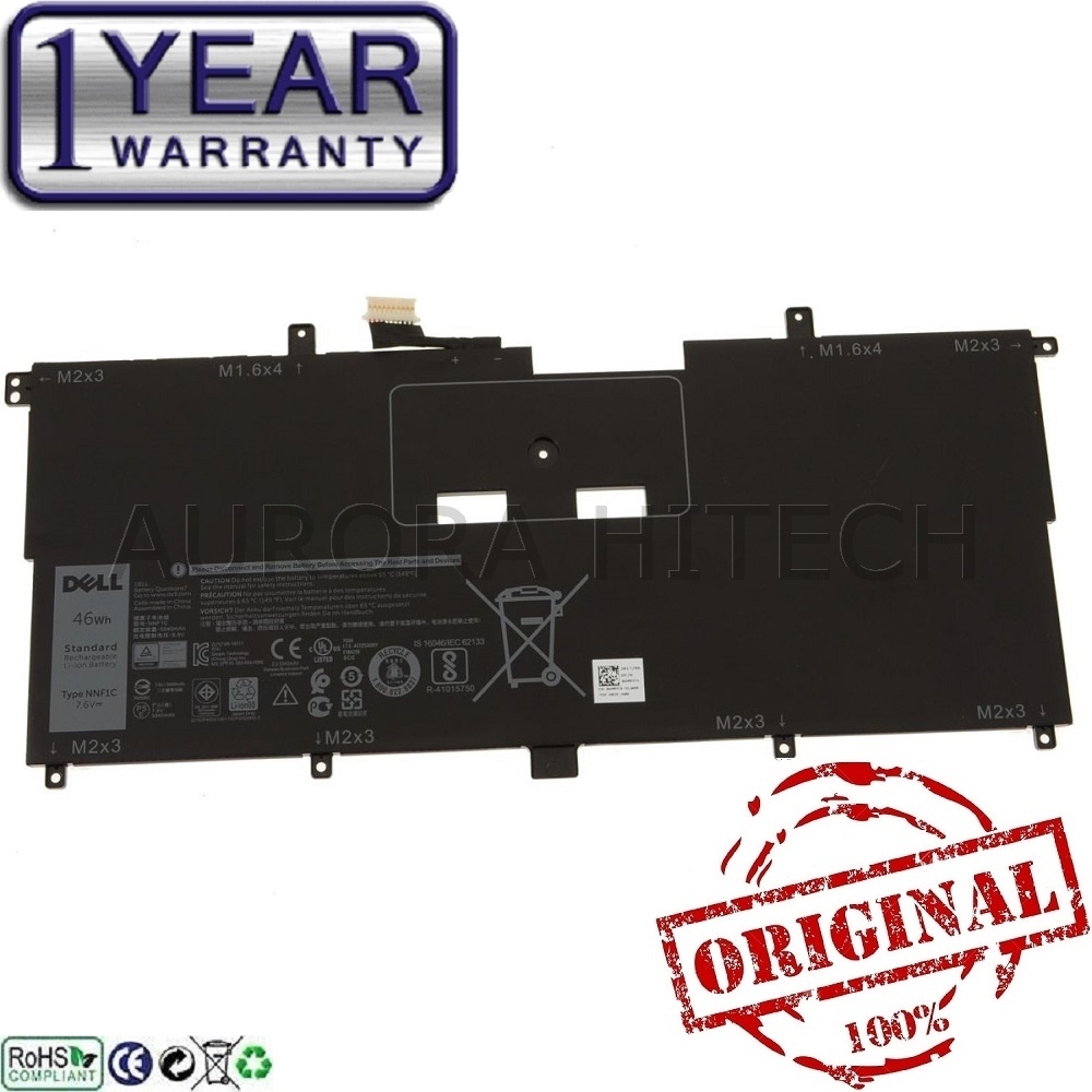 7.6V 46Wh Akku ASUNCELL Laptop Akku Für Dell XPS 13 9365 – 7,6V/46Wh, 4 Zellen, Kompatibel Mit NNF1C, 0HMPFH U.a. Akku Für XPS 13 9365 2-in-1 2017