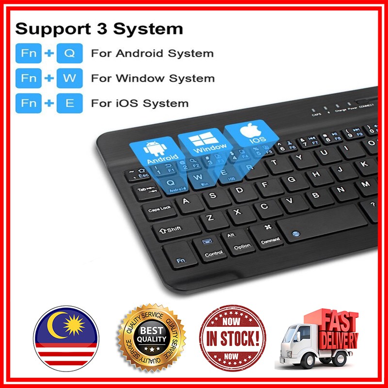 Keyboard 7/10 inch for ios/android/windown system portable slim ...