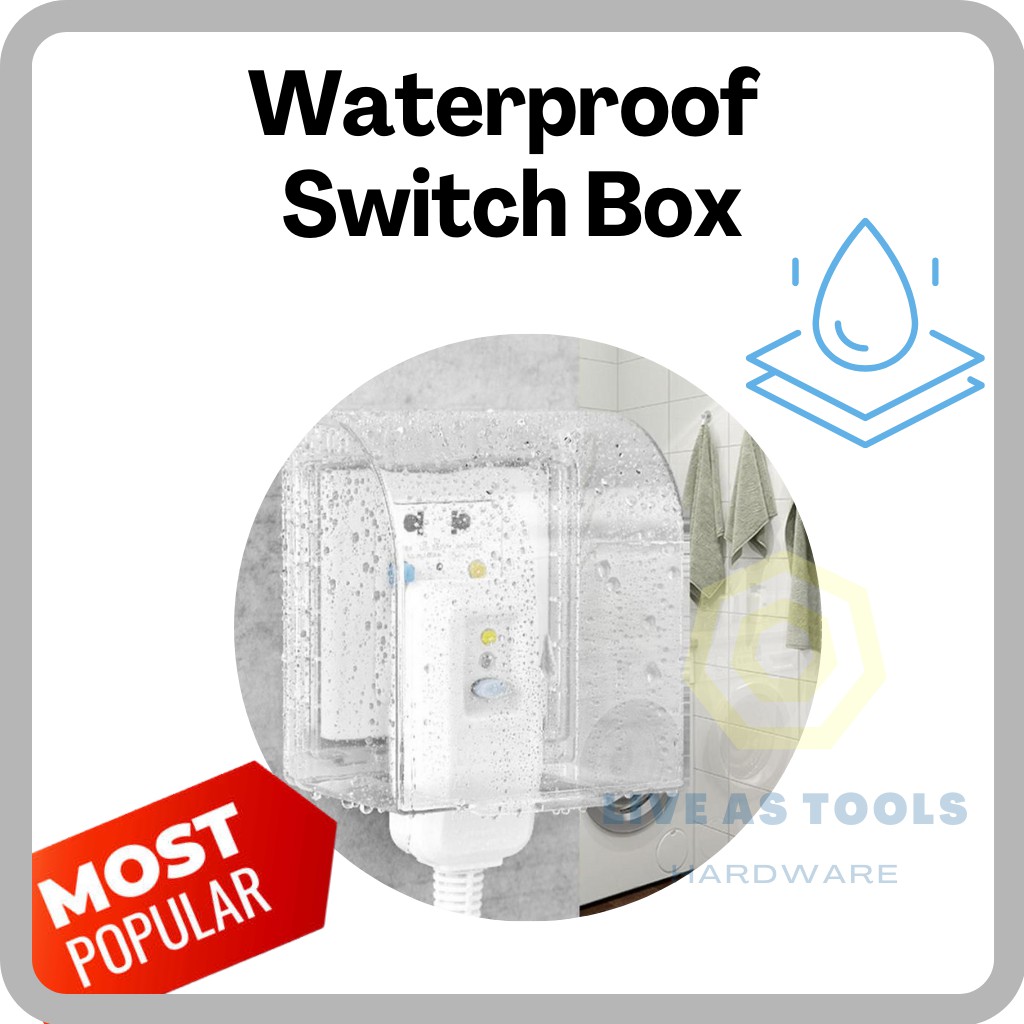 Plastic Wall Switch Waterproof Cover Box Wall Light Panel Socket